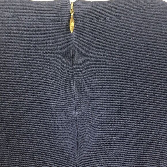 DRAPER JAMES Navy Blue Short Sleeve Mini Dress Size Small Sailor Nautical FLA - Picture 4 of 8